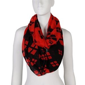 Harley Quinn themed infinity scarf